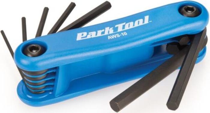 Actual product image Park Tool Fold Up Hex Wrench Set AWS-10