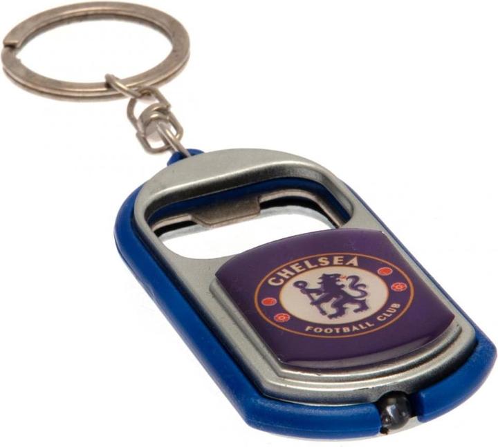 Actual product image Chelsea FC Key ring bottle opener with light