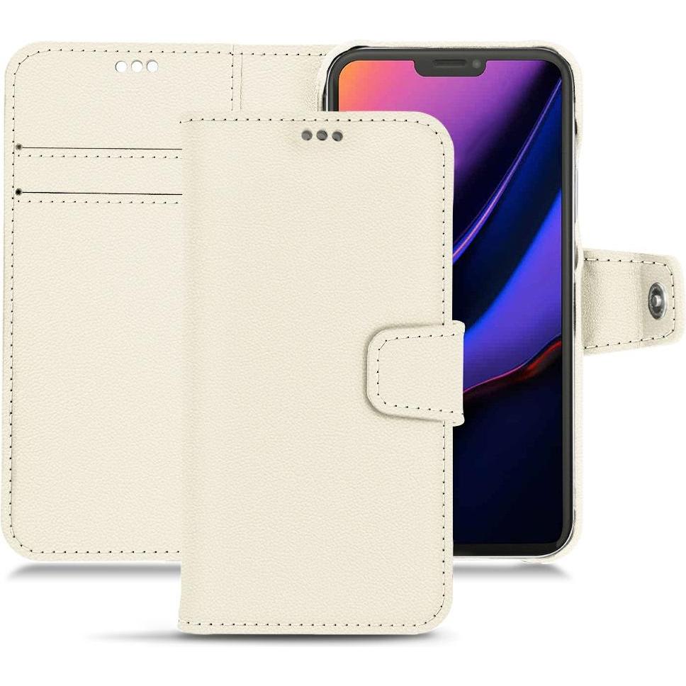 Thumbnail - Noreve Lederschutzhülle Wallet (Apple iPhone 11 Pro), Smartphone Hülle, Weiss