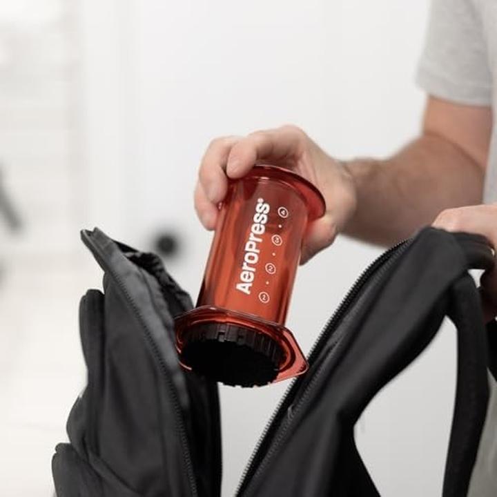 Actual product image Aeropress Coffee Maker, Clear Red (0.28 l)