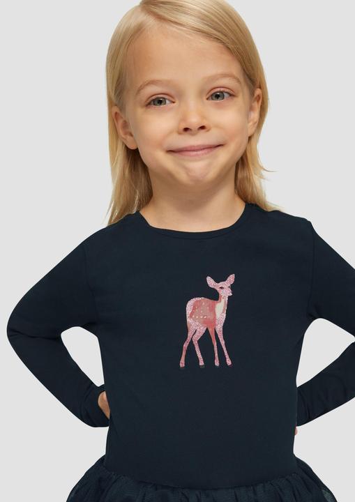 Produktbild S.Oliver Kleid Volantkleid mit Glitzerprint (92)