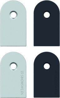 Actual product image Simonswerk Replacement cover plates for TECTUS hinge systems