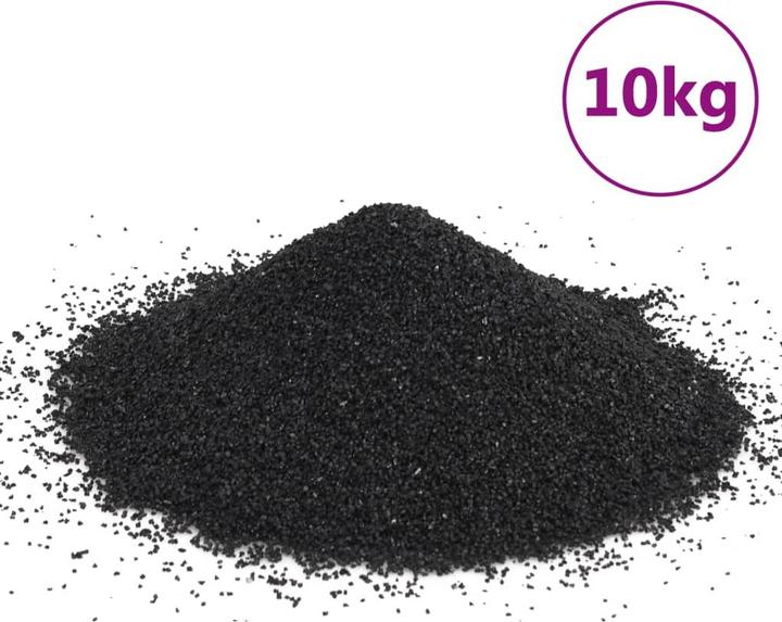 Immagine prodotto VidaXL Sabbia per acquari 10 kg Nero 0.2-2 mm,Colore: Nero,Materiale (Fondo, altre voci)