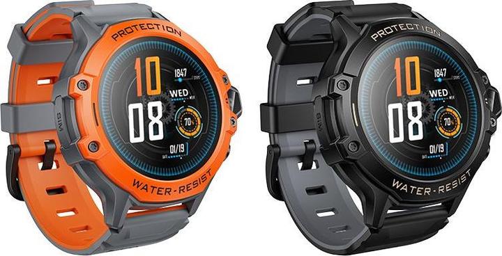 Actual product image Hoco Tablet accessories Smartwatch for kids 1,28" 4G GPS with call function Y107 orange (4G)