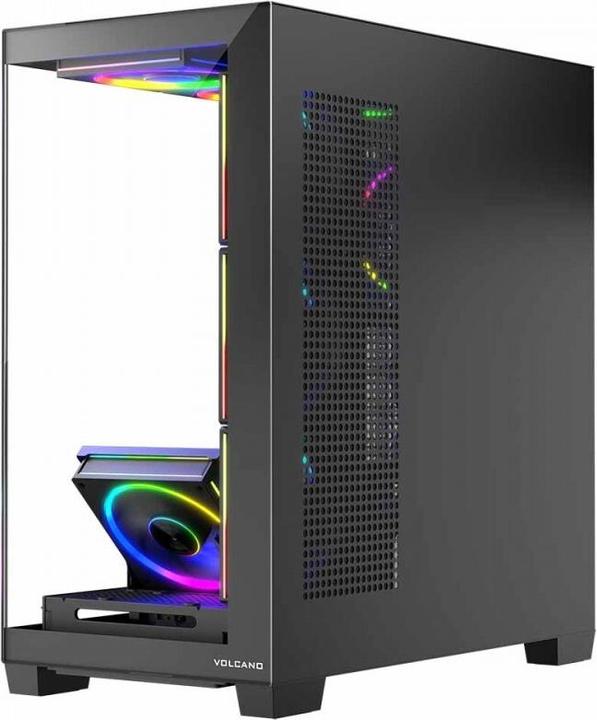 Actual product image Modecom Computergehäuse VOLCANO STELLAR ARGB MIDI 8F (Mini-ITX, mATX, ATX)