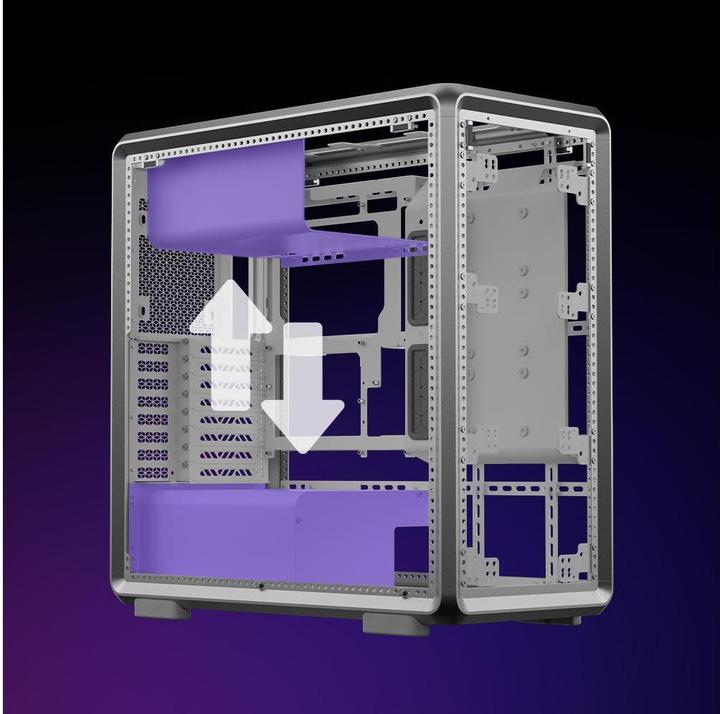 Produktbild Cooler Master PC-Gehäuse Master Frame 600 Schwarz, Unterstützte (ATX, mATX, SSI CEB, E-ATX, Mini-DTX, Mini-ITX)
