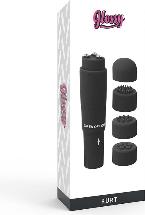 Productafbeelding Glossy Pocket Kurt Masajeador Negro