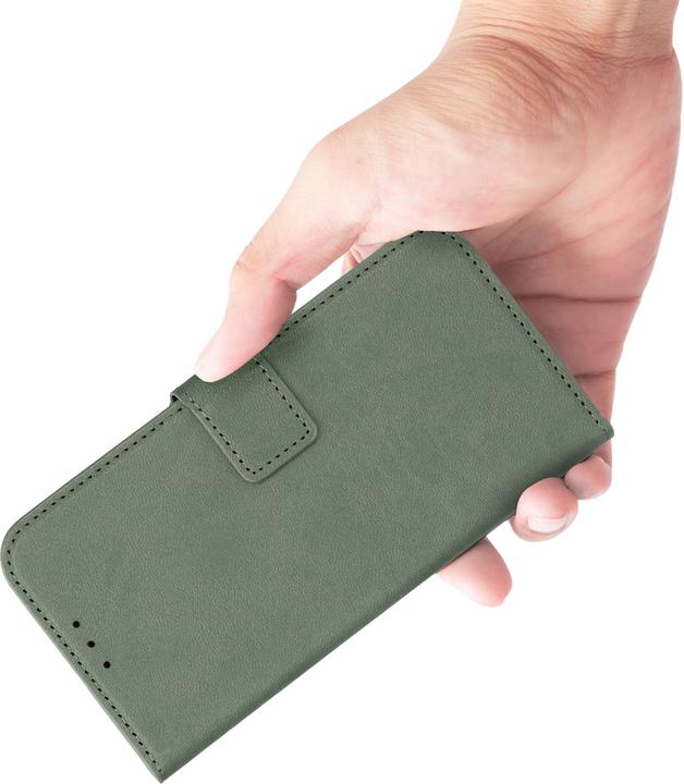 Actual product image Mobiparts Classic Wallet Case Apple iPhone 16 Stone Green (MagSafe Compatible) (Apple iPhone 16)