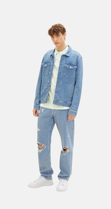 Immagine prodotto Tom Tailor Polo Camicia a maniche corte con collo a polo a righe (XL)