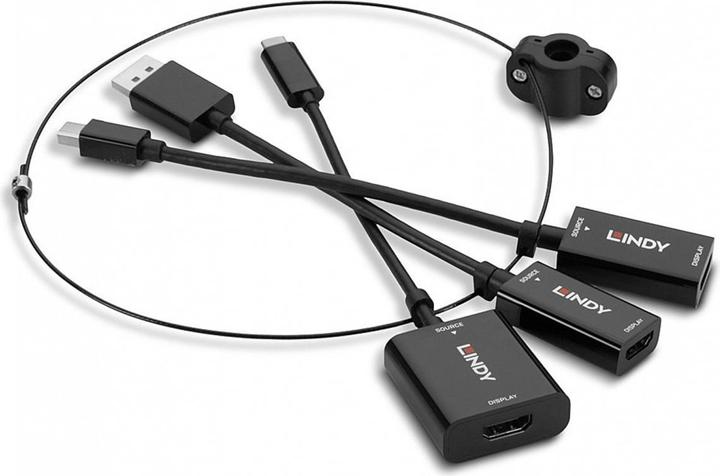 Produktbild Lindy Multi-AV to HDMI Converter Tether (USB Typ-C, HDMI, 4.20 cm)