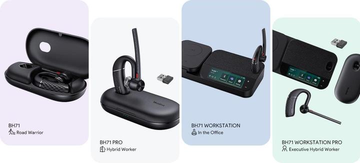 Produktbild Yealink BH71-WORKSTATION-PRO Kabelloser In-Ear-Kopfhörer und Ohrhörer (Kabellos, USB-A, Microsoft Teams)