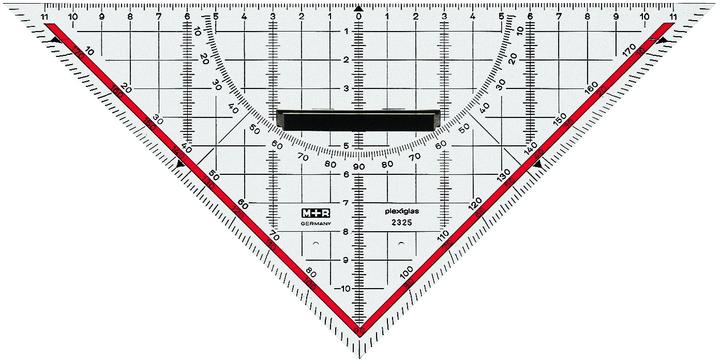 Produktbild M+r Geometriedreieck (25 cm, Kunststoff)