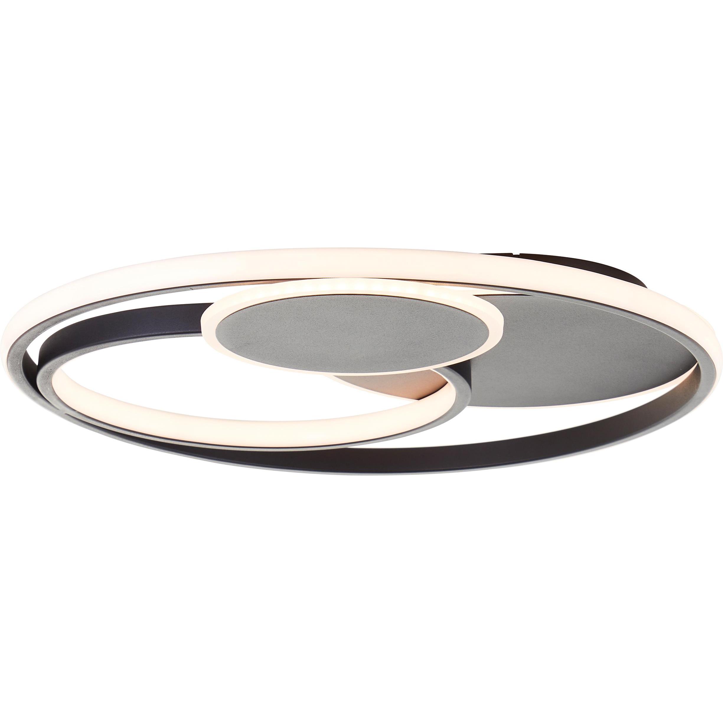 Brilliant, Applique + Plafoniera, Runda - Plafondlamp - LED 51,5W - 3000K-6000K - Zwart (5200 lm)