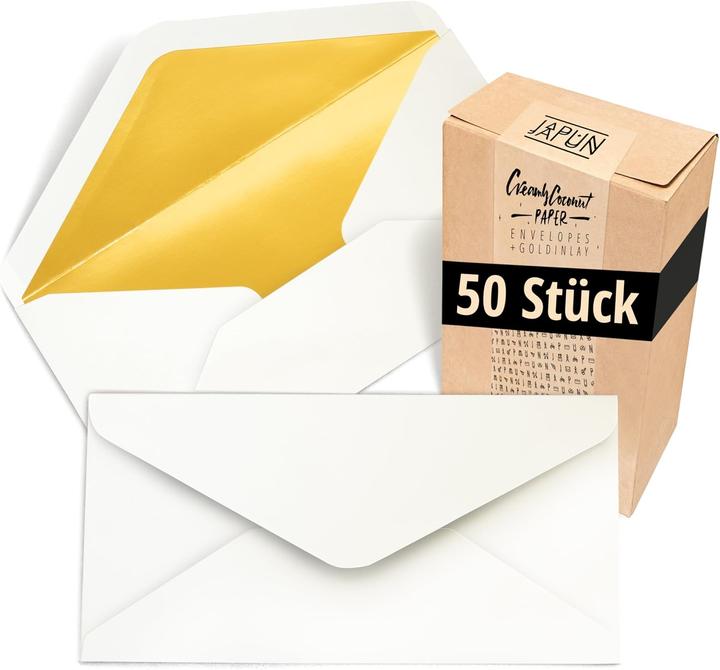 Immagine prodotto Japun Briefumschläge DIN lang (DIN lungo (11 x 22 cm), 50 x)