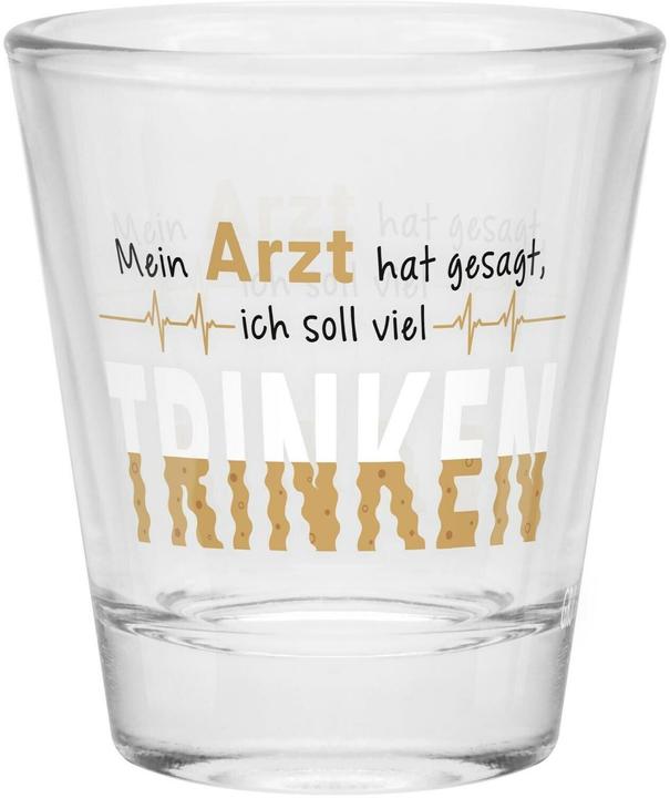 Sheepworld Schnapsglas Arzt 60 ml, 1 Stück (0.60 dl, 1x, Schnapsgläser + Shotgläser)