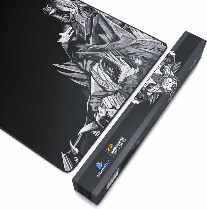 Actual product image Titanwolf Gaming Mouse Pad, XXXL Speed Gaming Mouse Pad Mouse Pad 1200 x 600 mm (3XL)