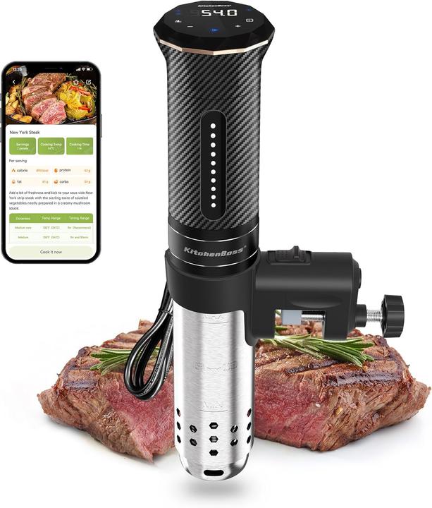 KitchenBoss Sous Vide Garer Stick Wi-Fi mit App-Steuerung
