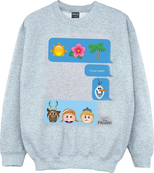 Disney Frozen I Love Heat Sweatshirt Jungen (140, 146)