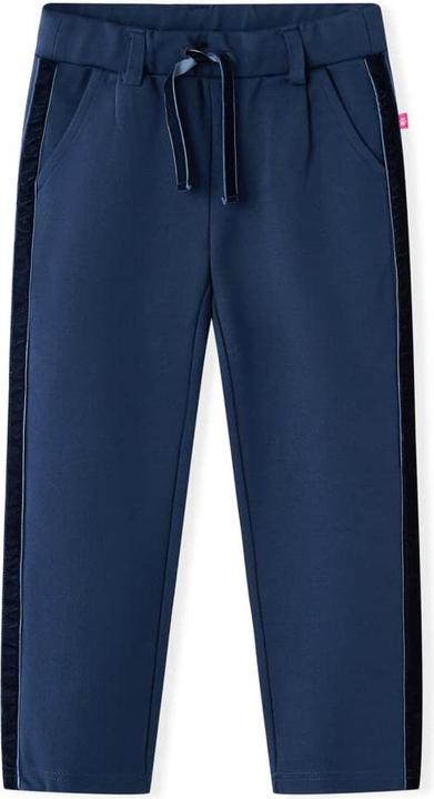 Produktbild vidaXL Kinderhose mit Schwarzen Zierleisten Marineblau (92)