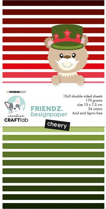 Immagine prodotto art by marlene Carta da disegno "Cheery reds & greens" Friendz (170x)