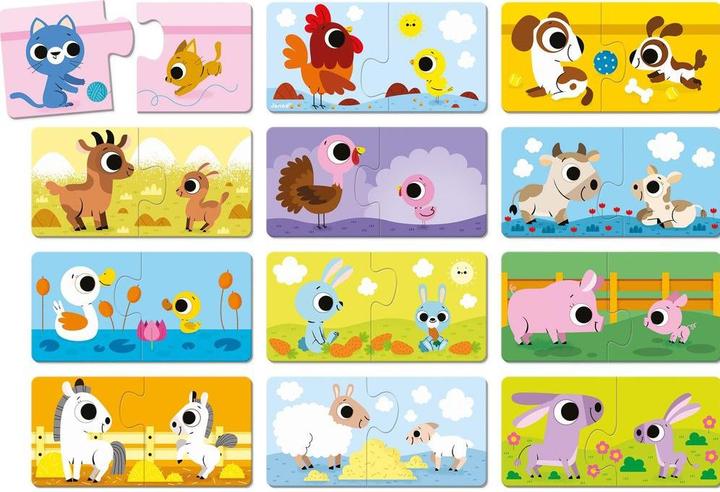 Actual product image Janod Animal puzzle (2 pieces)