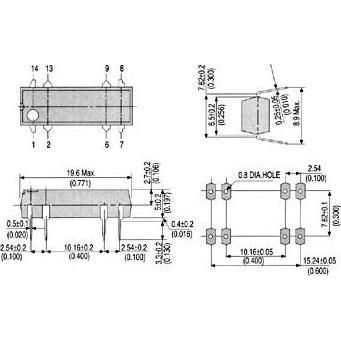 ECE DIL-RELAIS 0,5A/10W max. 1 x On 12Vdc, Relais