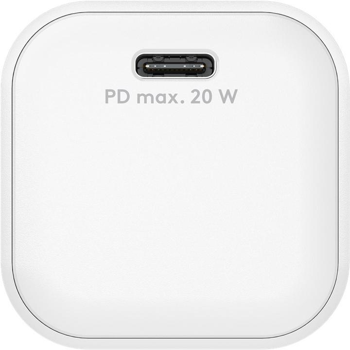 Immagine prodotto Goobay USB-C PD GaN Schnellladegerät Nano 20 W weiss (20 W, 1 porzione)