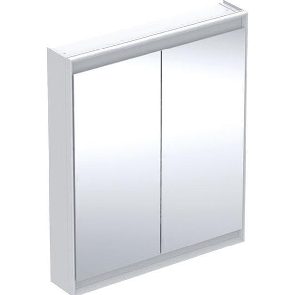Geberit, Spiegelschrank, ONE Spiegelschrank mit ComfortLight, 2 Türen, Aufputzmontage, 75x90x15cm, 505.812.00.