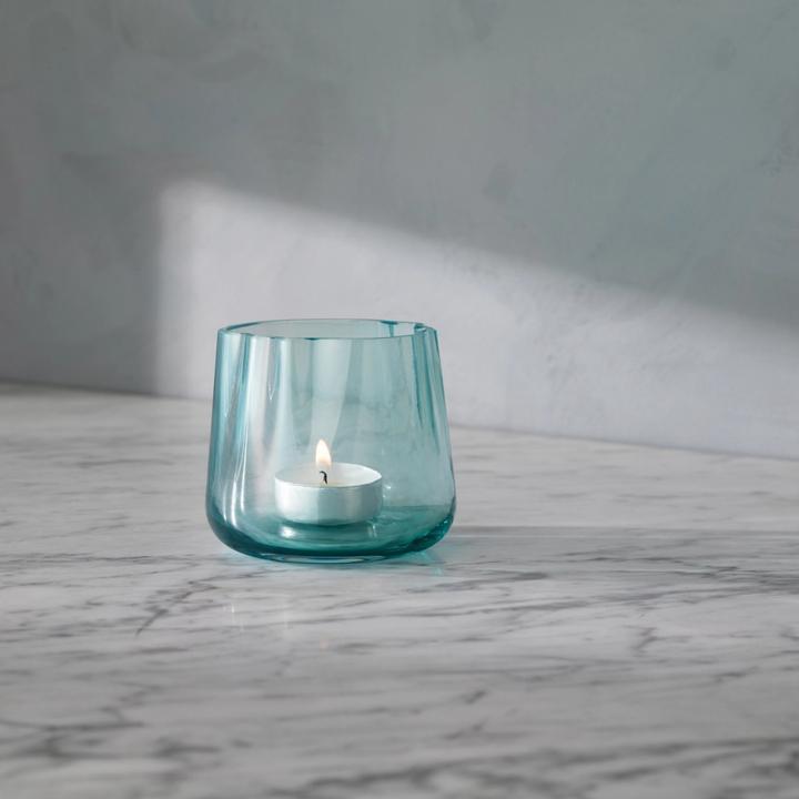 Actual product image LSA Lagoon tealight holder / vase H8cm - sea green