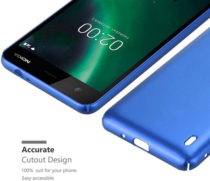Produktbild Cadorabo Hard Cover Matt Metall Cover (Nokia 2)