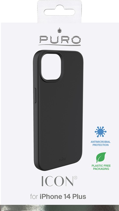 Produktbild Puro ICON Cover iPhone 14 Plus 6,7" czarny/black IPC1467ICONBLK (Apple iPhone 14 Plus)