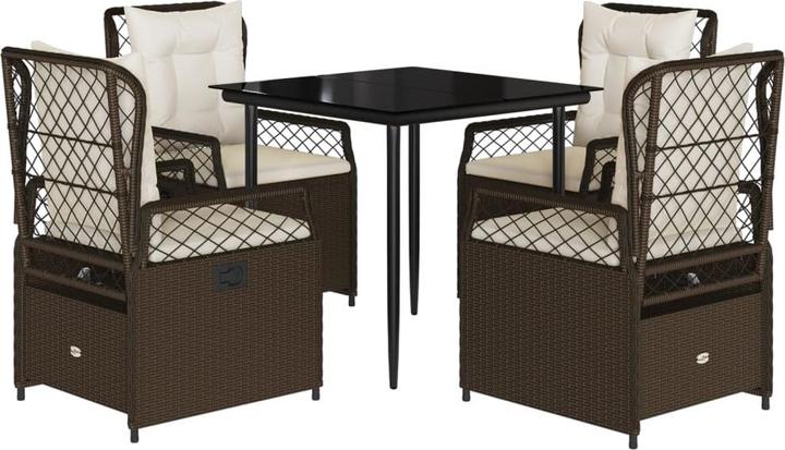 Produktbild vidaXL Garten Essgruppe (80 x 80 x 74 cm)