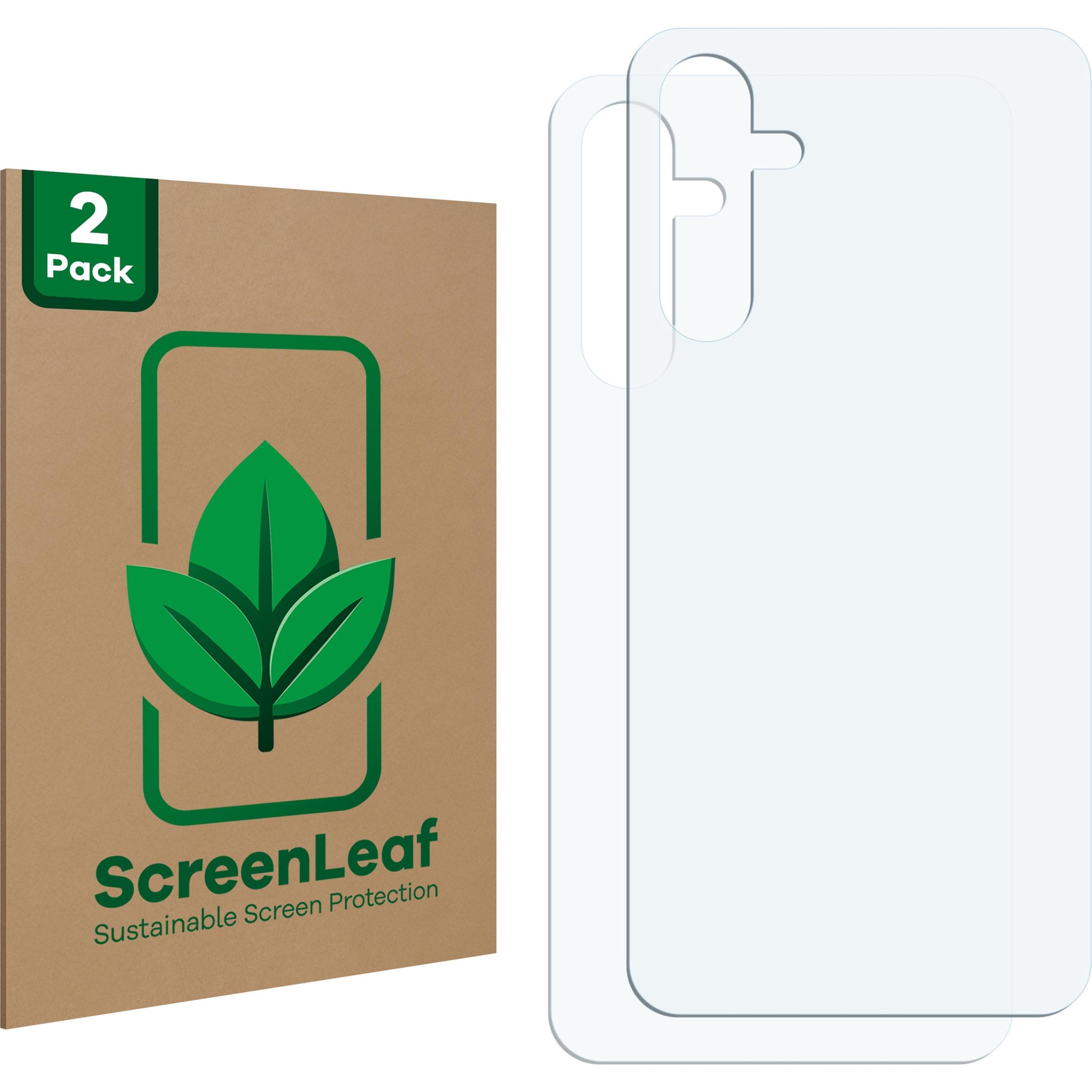 ScreenLeaf Schutzfolie nachhaltiger Displayschutz Displayschutzfolie Folie Klar Transparent (2 Stück, Samsung Galaxy A54...