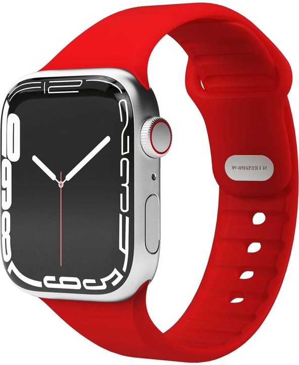 Produktbild Vonmählen Classic 2 Silikonarmband für Apple Watch 42 44 45 49 mm rot (49 mm, 100% Silikon)