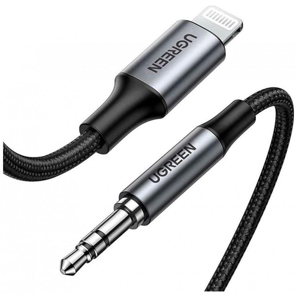 Ugreen Cable i6 MFI to 3.5/M US315 Black 2m 70862 (2 m), USB Kabel