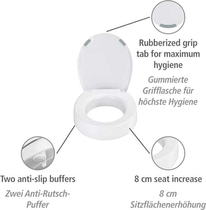 Image du produit Wenko Siège WC Secura Comfort L blanc avec dispositif d'abaissement automatique
