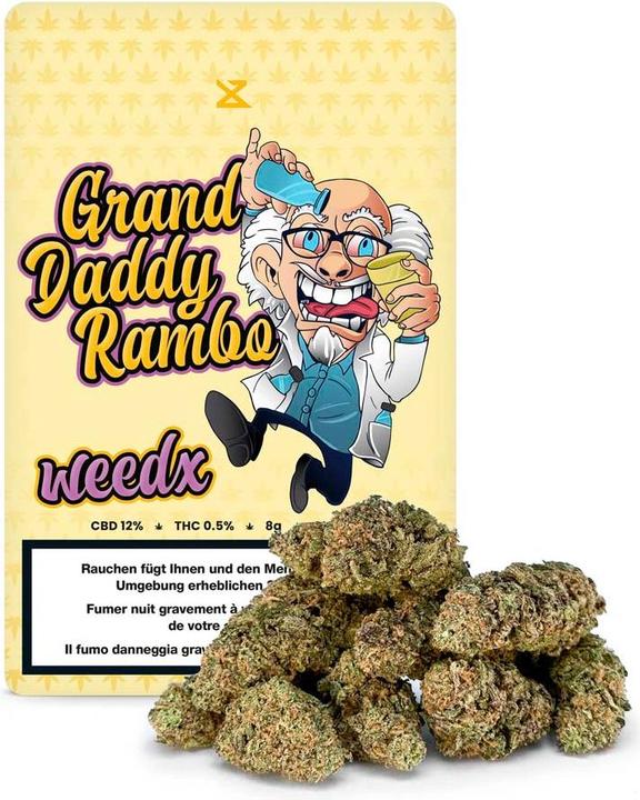 weedx Grand Daddy Rambo - CBD Blüten 8g (8 g, Indoor)