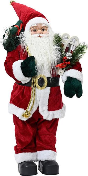 Decoris Weihnachtsschmuck Weihnachtsmann 23 x 14 x 45 cm