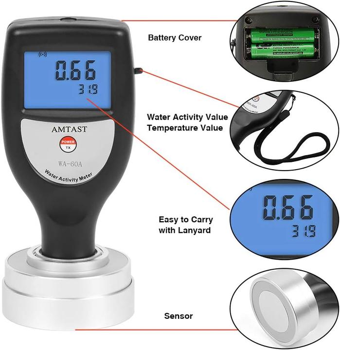 Actual product image Amtast Water activity meter