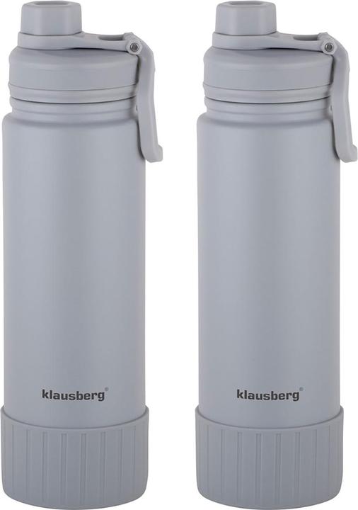 Produktbild Klausberg 2er-Set Doppelwandiger Thermobecher, 720ml, grau (0.72 l)