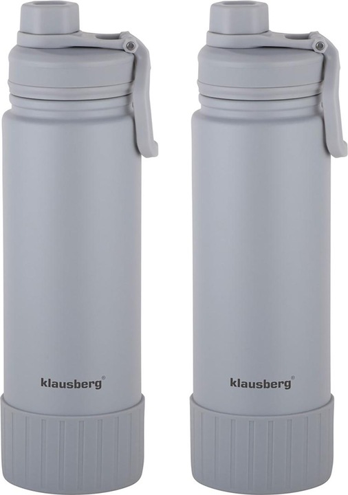 Actual product image Klausberg Set of 2 double-walled thermo mugs, 720ml, grey (0.72 l)