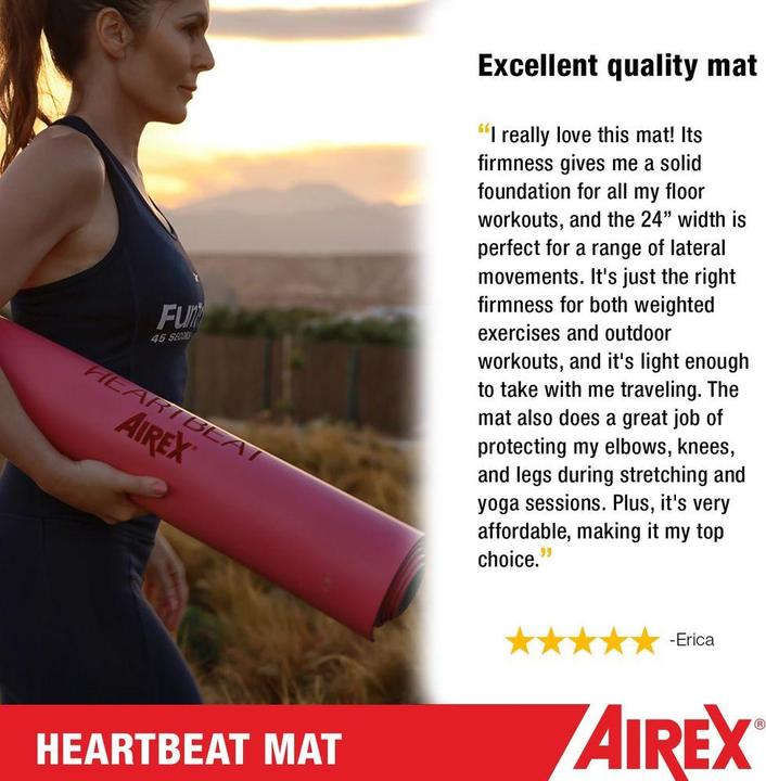 Produktbild Airex Gymnastikmatte Heartbeat, Olivgrün (4 mm)