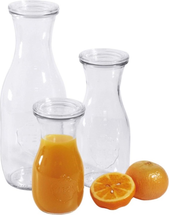 Contacto Bottiglia di succo di vetro da 1 litro, cartone con 6 bottiglie (6 pz., 1 l)