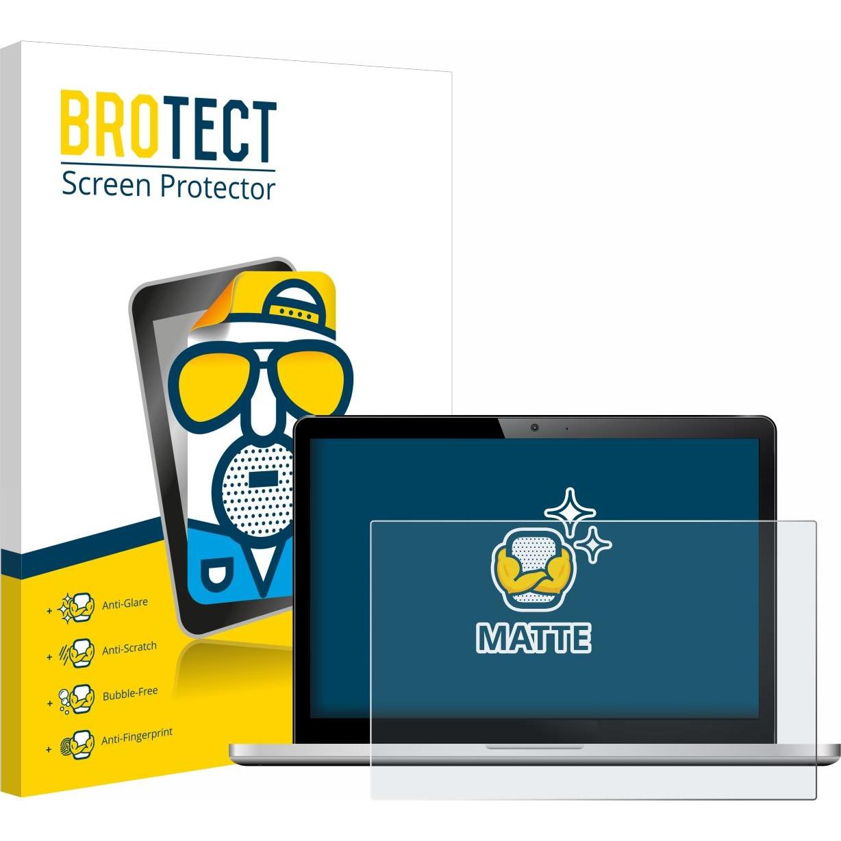 BROTECT Entspiegelungs-Schutzfolie Displayschutz Matt (14", 16 : 9), Notebook Schutzfolie