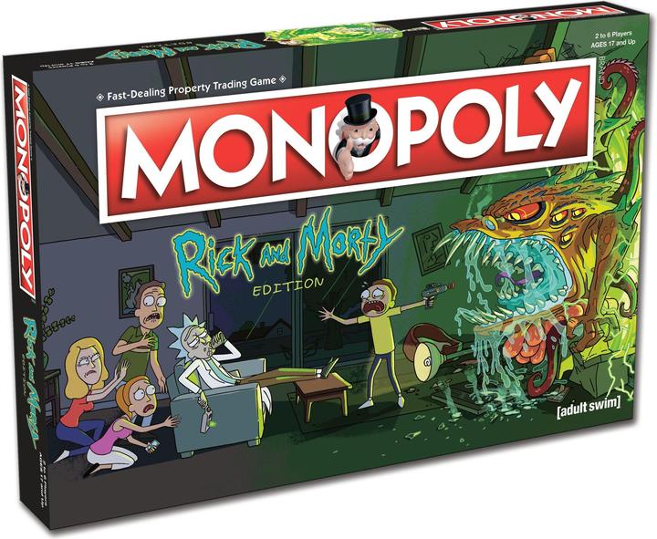 Rick And Morty MONOPOLY RICK&MORTY Game (English) (Englisch)