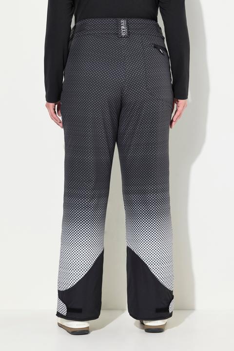 Immagine prodotto Ulla Popken Pantaloni impermeabili da sci con pallini, linguetta con chiusura a strappo e paraneve (60)