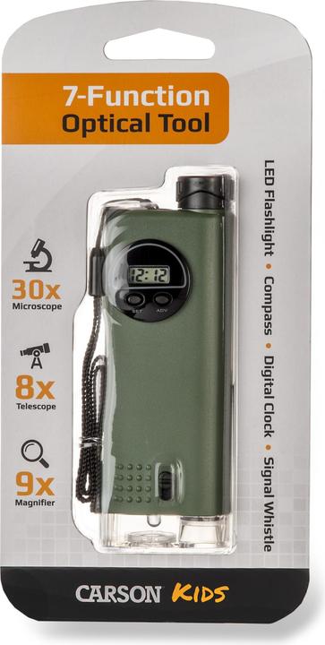 Actual product image Carson X-Scope Kids CP-11 Multifunctional optical pocket instrument with 7 functions