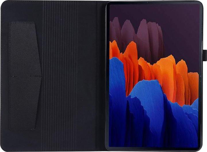 Produktbild König Design Schutz Tablet Hülle für Samsung Galaxy Tab S7 FE Case Cover Tasche Etuis Schwarz (Galaxy Tab S7 FE)