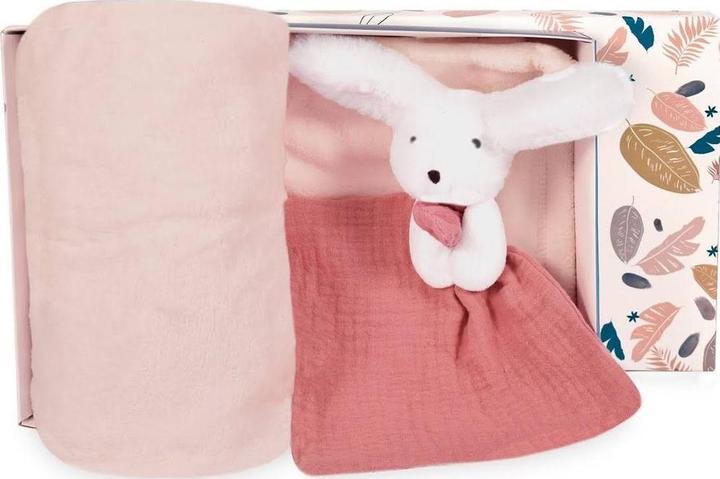 Produktbild Doudou et Compagnie Happy Boho Decke & Schmusetuch,rosa (MQ2)**