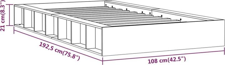 Actual product image vidaXL Kaine (90 x 190 cm)